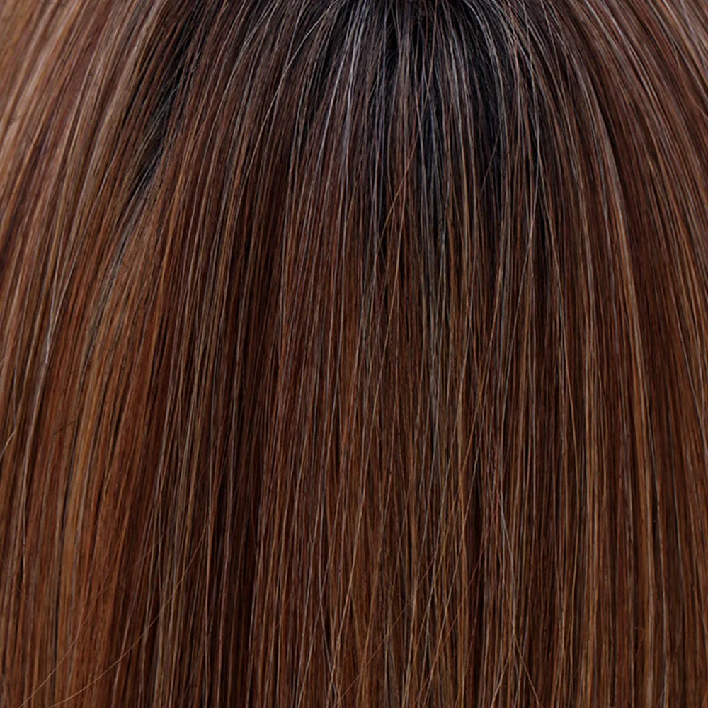 Premium Straight 14" by Belle Tress | HF Synthetic Hair Topper | Hand Tied - Image 11