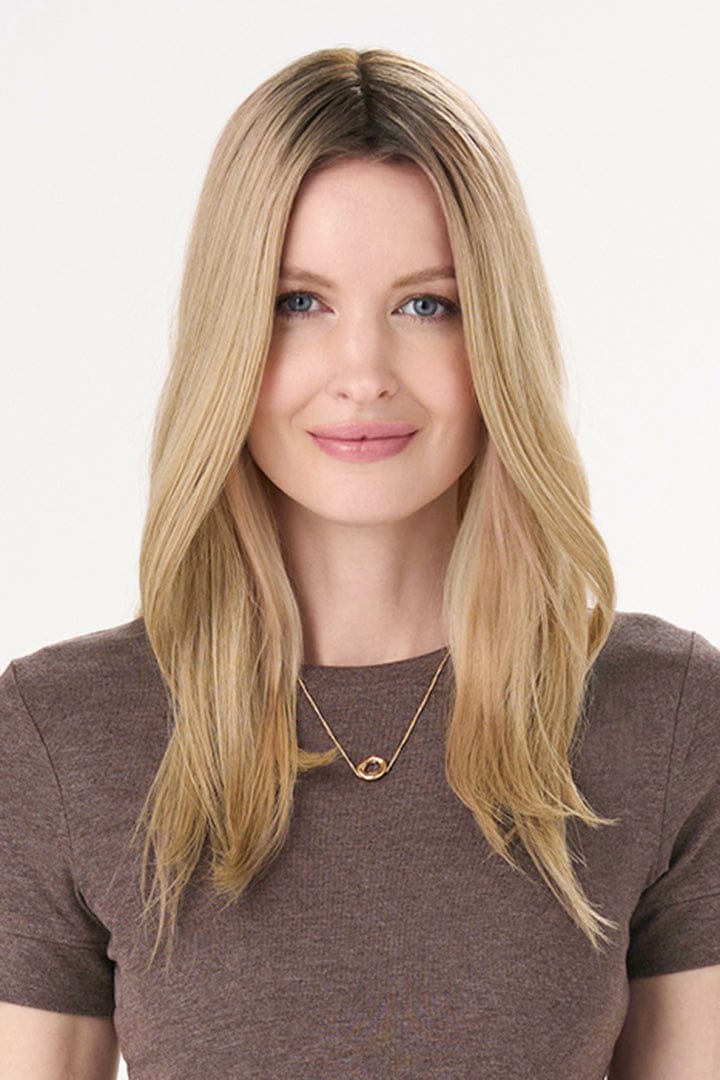 Barely There Straight 16" by Envy | HF Synthetic Hair Topper