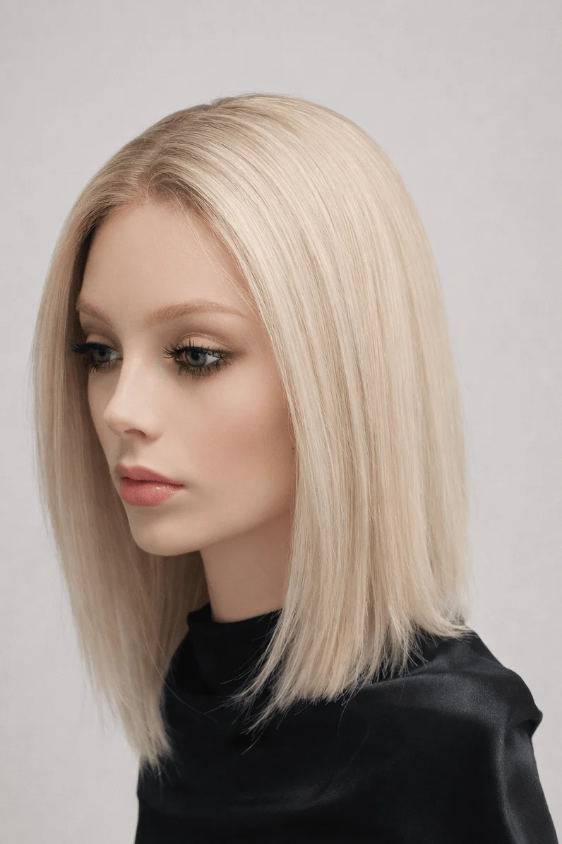 Eileen 12" by PUSH | Lace Front Remy Human Hair Wig | Hand Tied - Image 3