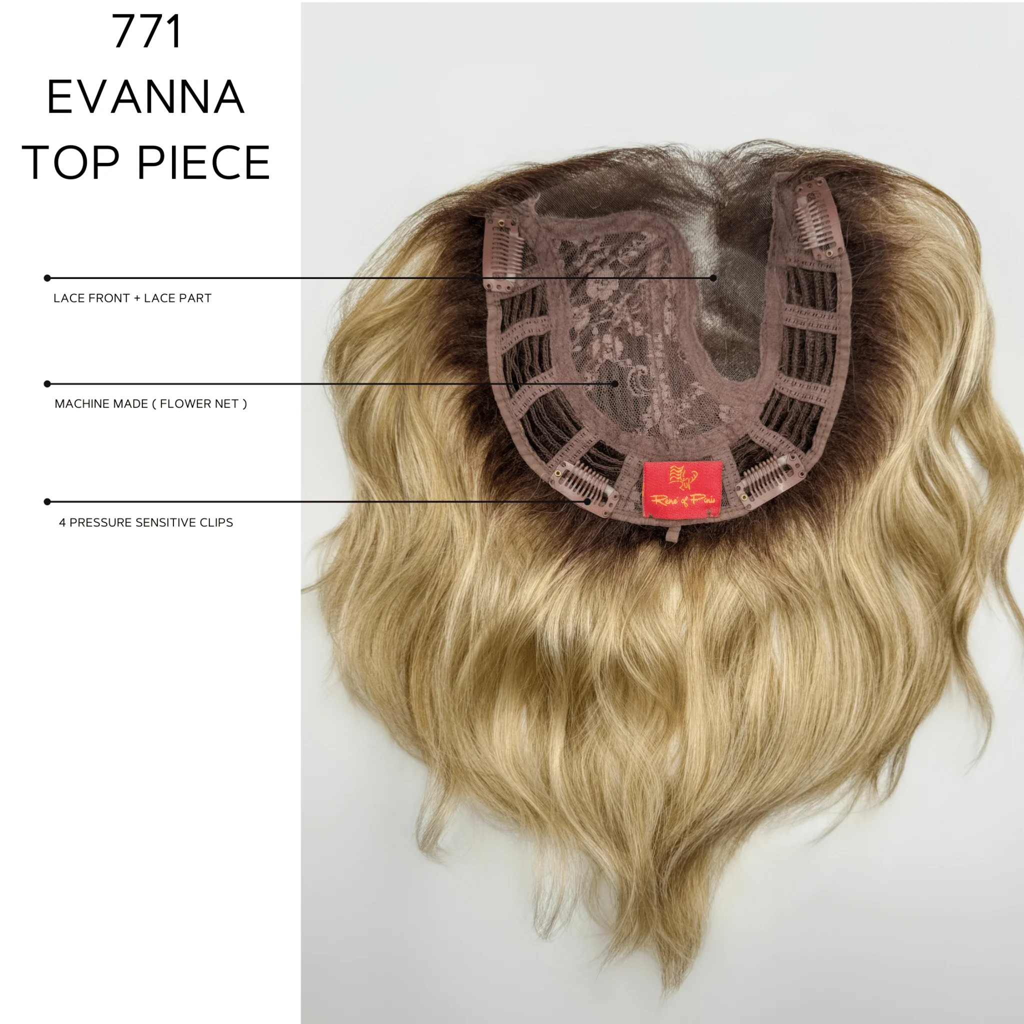 Evanna by Rene of Paris | Synthetic Hair Topper - Image 10