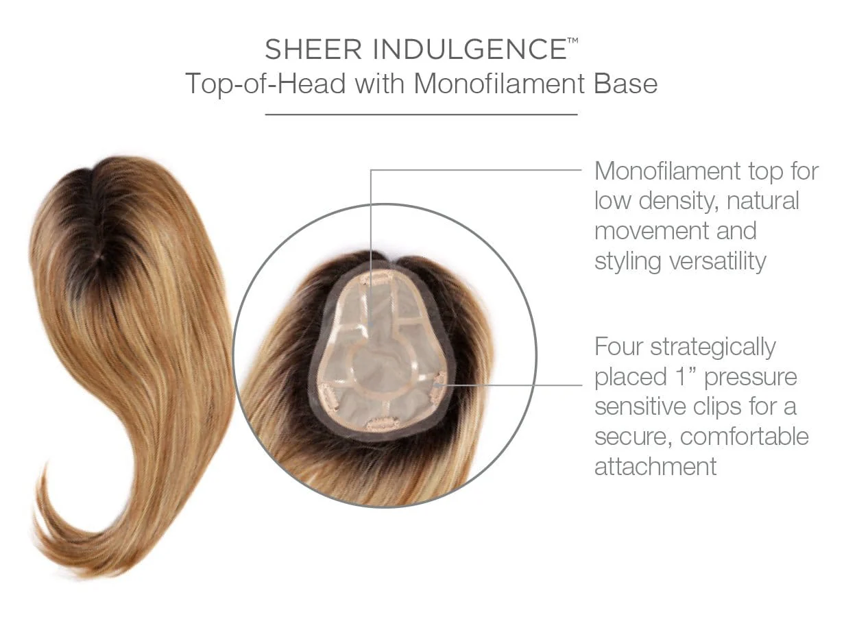 Go All Out 16" | HF Hair Topper by Raquel Welch | Mono Top - Image 6