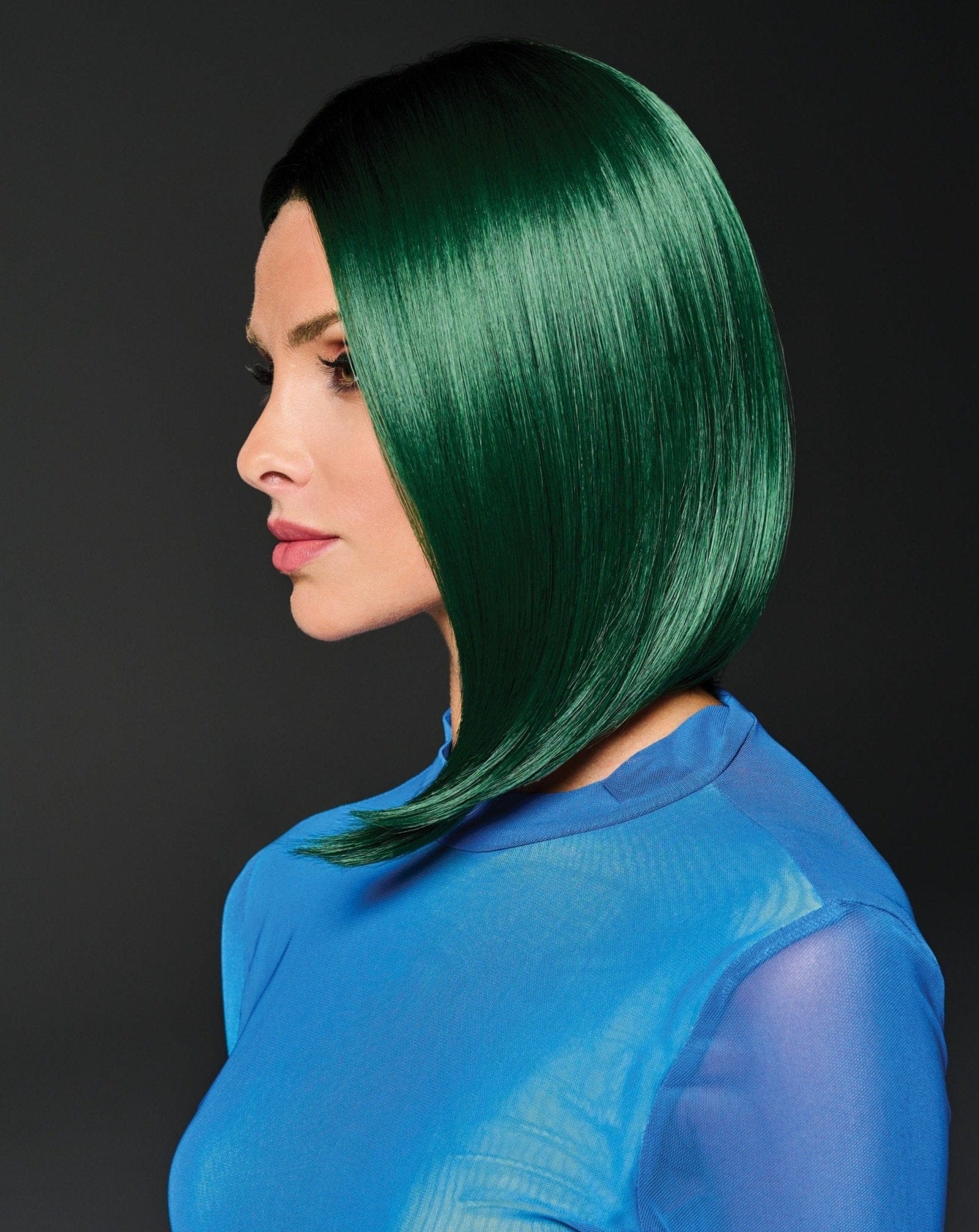 Green IRL by Hairdo | HF Synthetic Lace Front Wig | Mono Part - Image 4