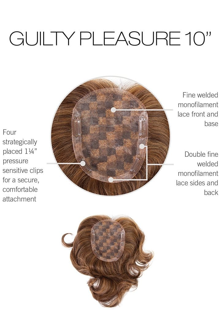 Guilty Pleasure 10" by Raquel Welch | Remy Human Hair Topper | Mono Top - Image 6