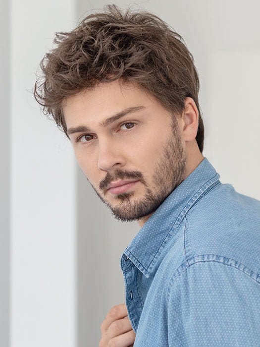 Justin by Ellen Wille | Men's Synthetic Lace Front Wig | Double Mono Top