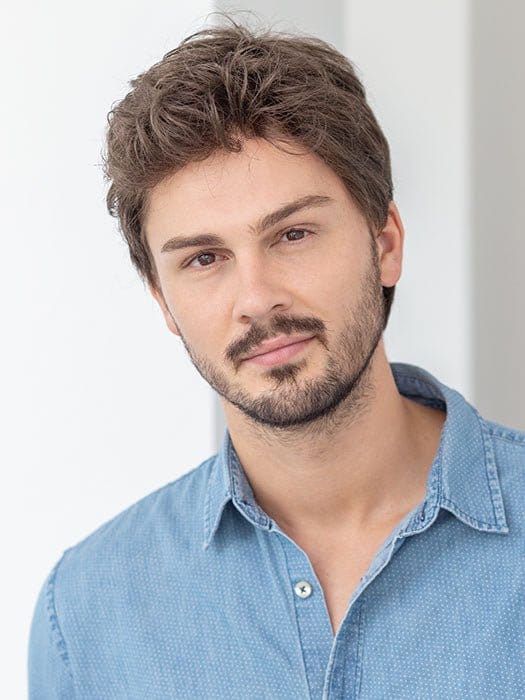 Justin by Ellen Wille | Men's Synthetic Lace Front Wig | Double Mono Top - Image 2