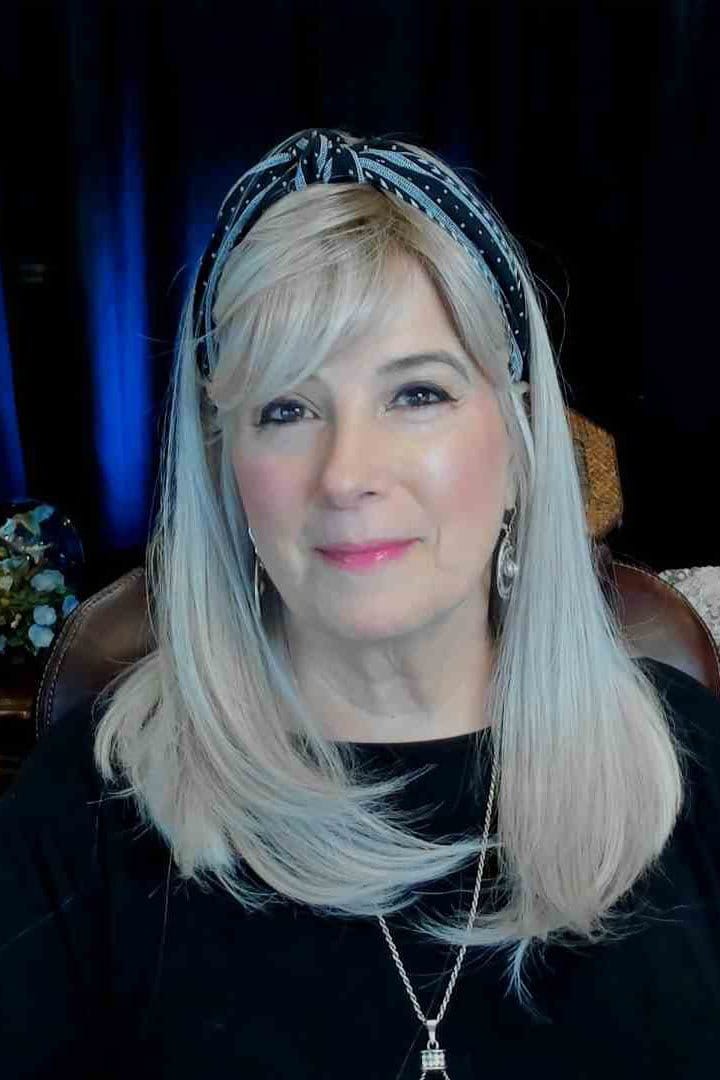 Lace Front Mono Part Bangs 19" Hair Topper by Belle Tress - Image 10