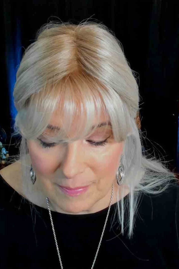 Lace Front Mono Part Bangs 19" Hair Topper by Belle Tress - Image 5