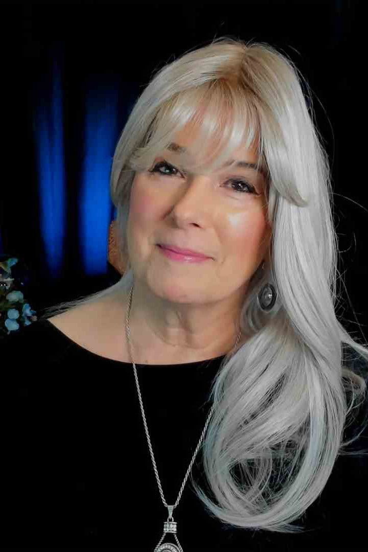 Lace Front Mono Part Bangs 19" Hair Topper by Belle Tress - Image 8