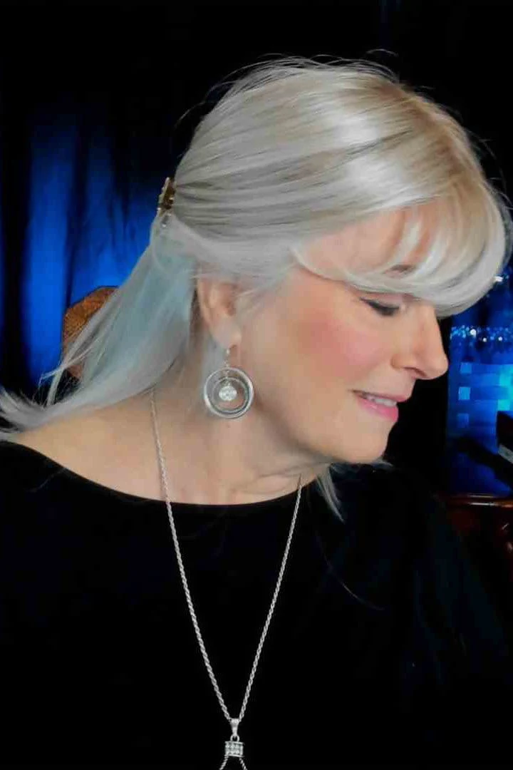 Lace Front Mono Part Bangs 19" Hair Topper by Belle Tress - Image 9