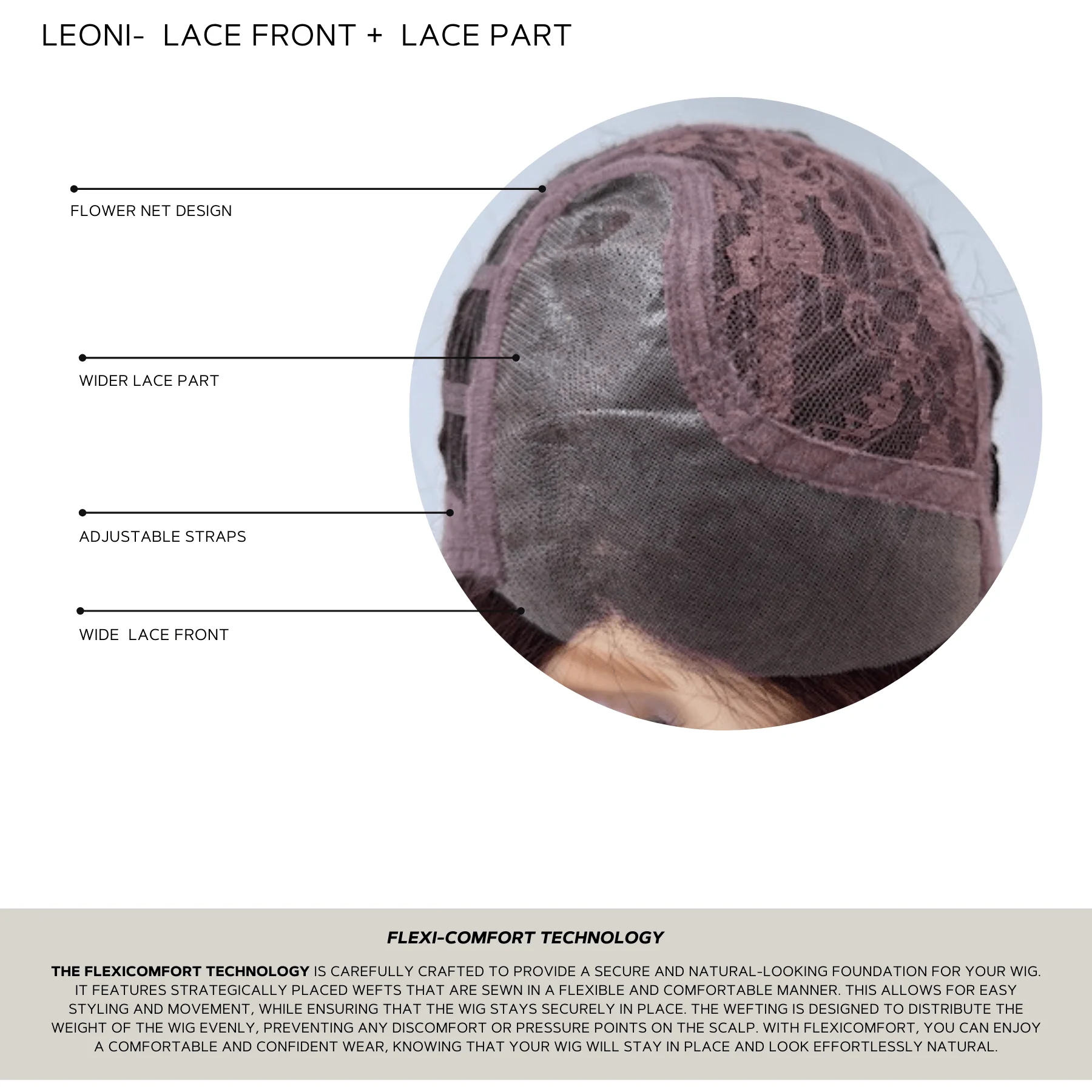 Leoni by Rene of Paris | HF Synthetic Lace Front Wig | Mono Part - Image 9