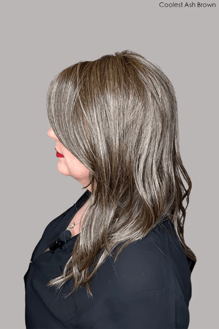 Open Box | Cambridge by Belle Tress | HF Synthetic Lace Front Wig | Mono Part | Triple Chocolate-R - Image 7