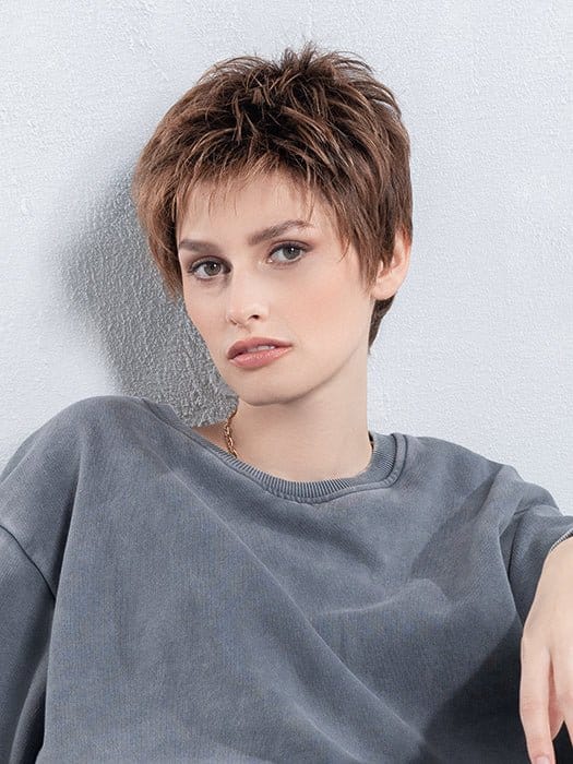 Open Box | Chat by Ellen Wille | HF Synthetic Lace Front Wig | Basic Cap | Sandy Blonde Rooted