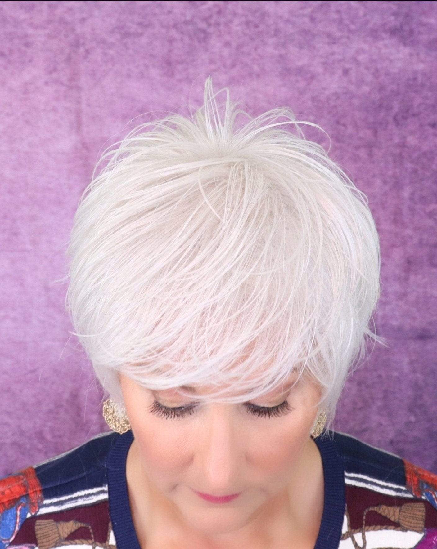 Open Box | Flame Wig by Envy | Human Hair/Heat Friendly Synthetic Blend Hair | Average Cap | Cinnamon Raisin - Image 6