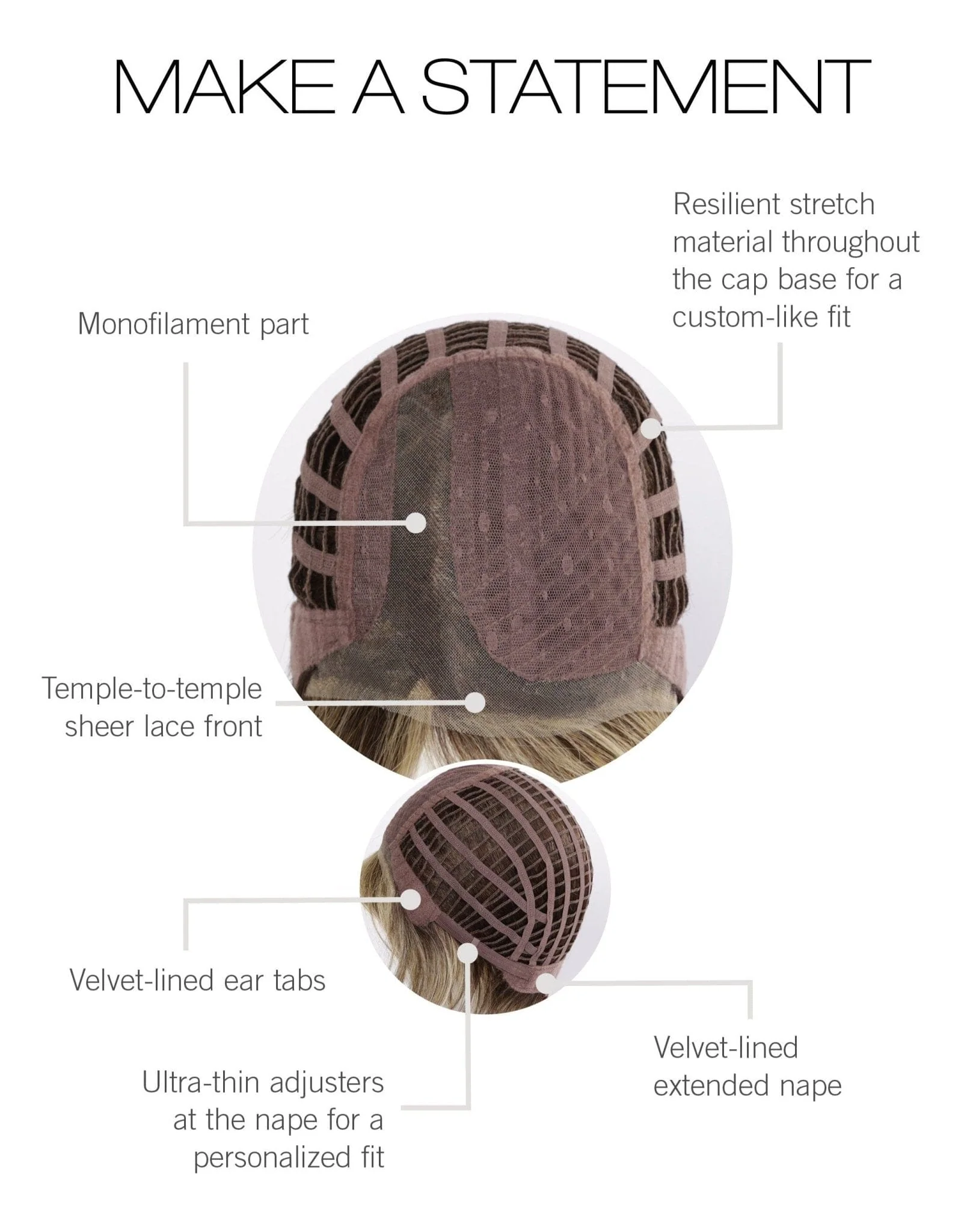Make a Statement by Gabor | HF Synthetic Lace Front Wig | Mono Part - Image 13