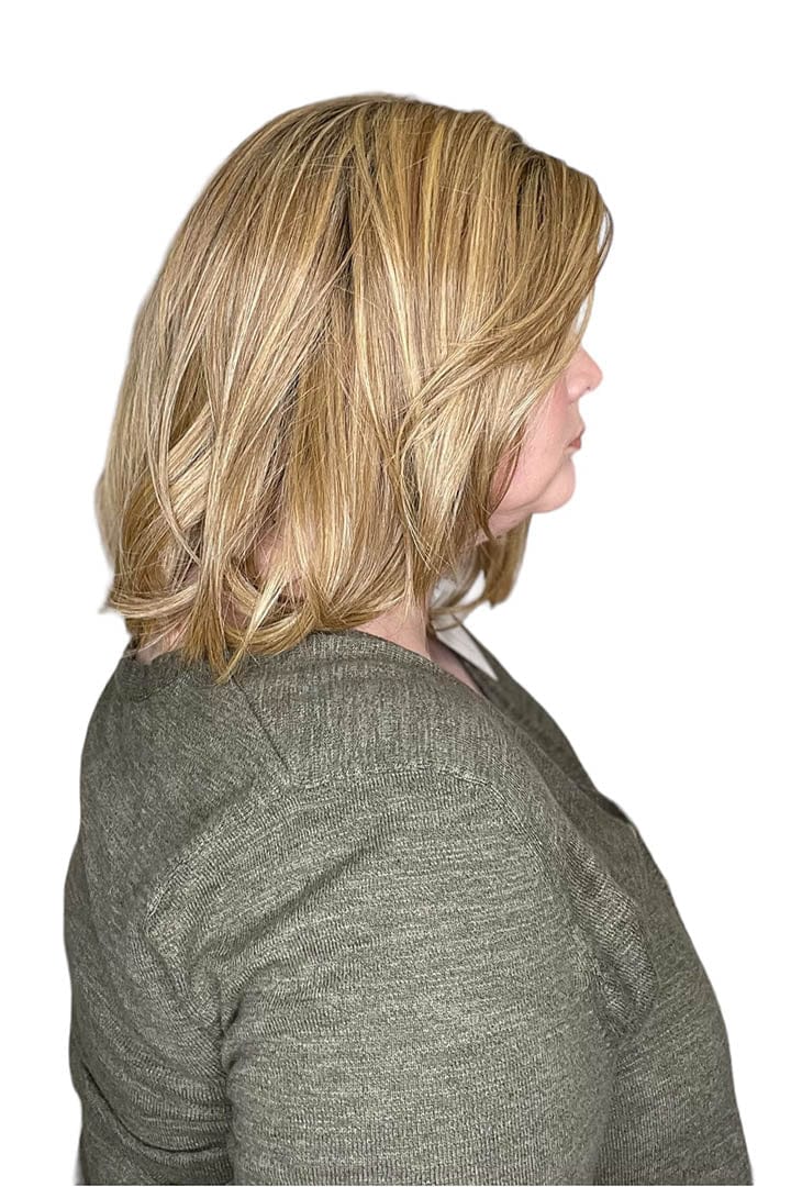 Open Box | River by Rene of Paris | HF Synthetic Lace Front Wig | Mono Part | Creamy Blond - Image 12