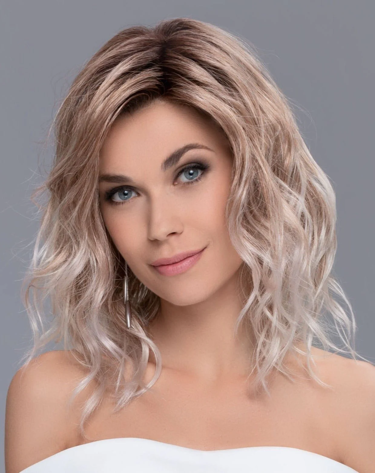 Open Box | Touch by Ellen Wille | Synthetic Lace Front Wig | Mono Part | Sandy Blonde Rooted - Image 7