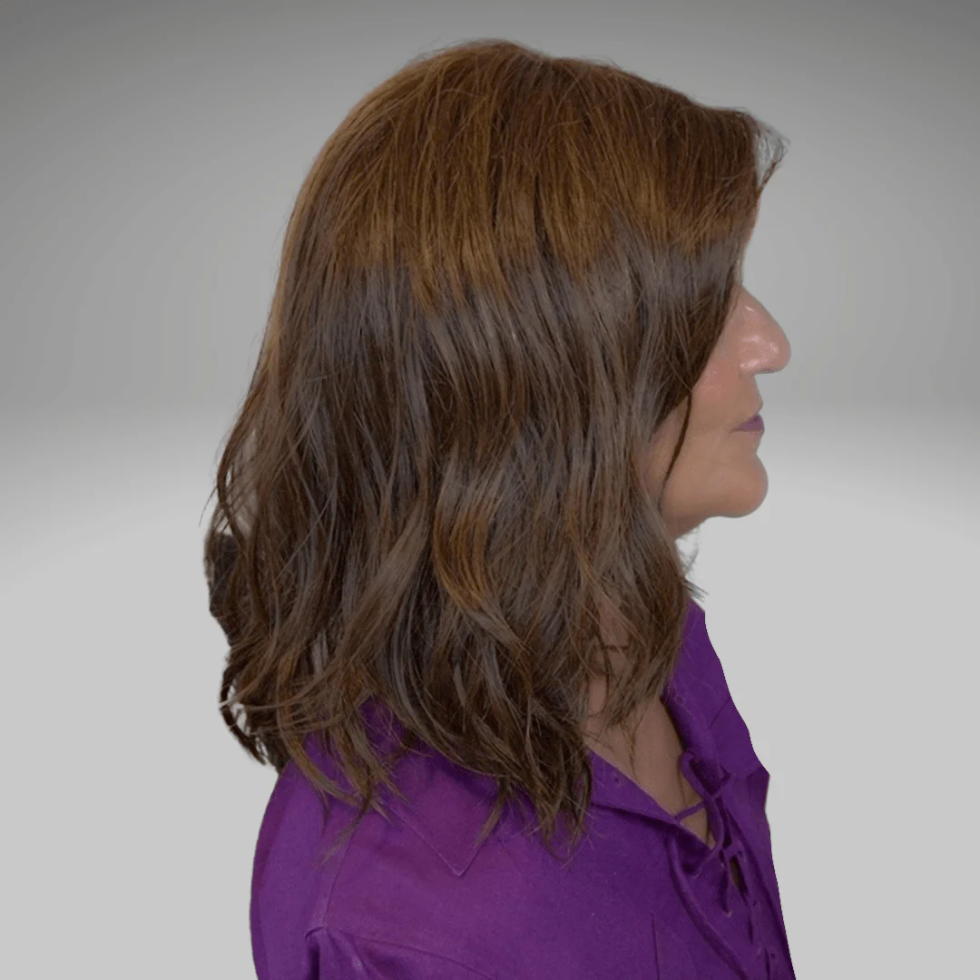 Peerless 14" E by Belle Tress | HF Synthetic Lace Front Wig | Mono Part - Image 6