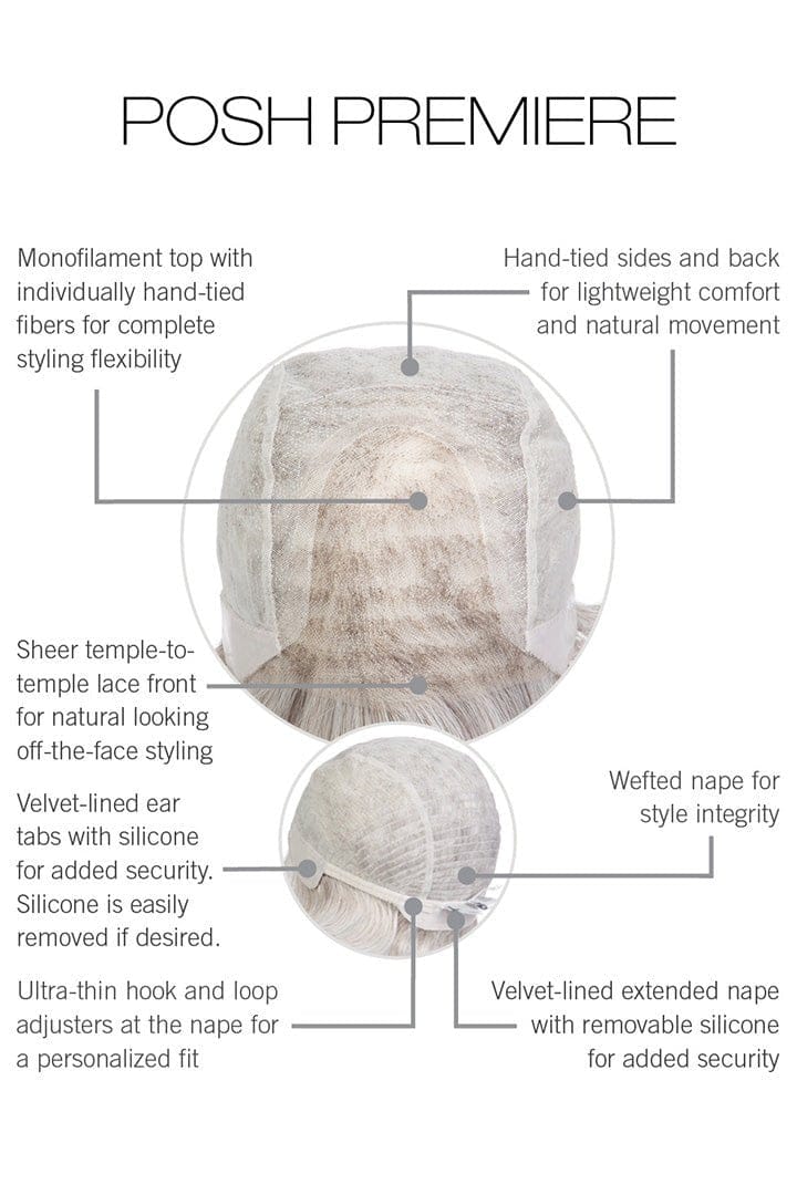 Posh Premiere by Raquel Welch | HF Synthetic Lace Front Wig | Mono Top - Image 16