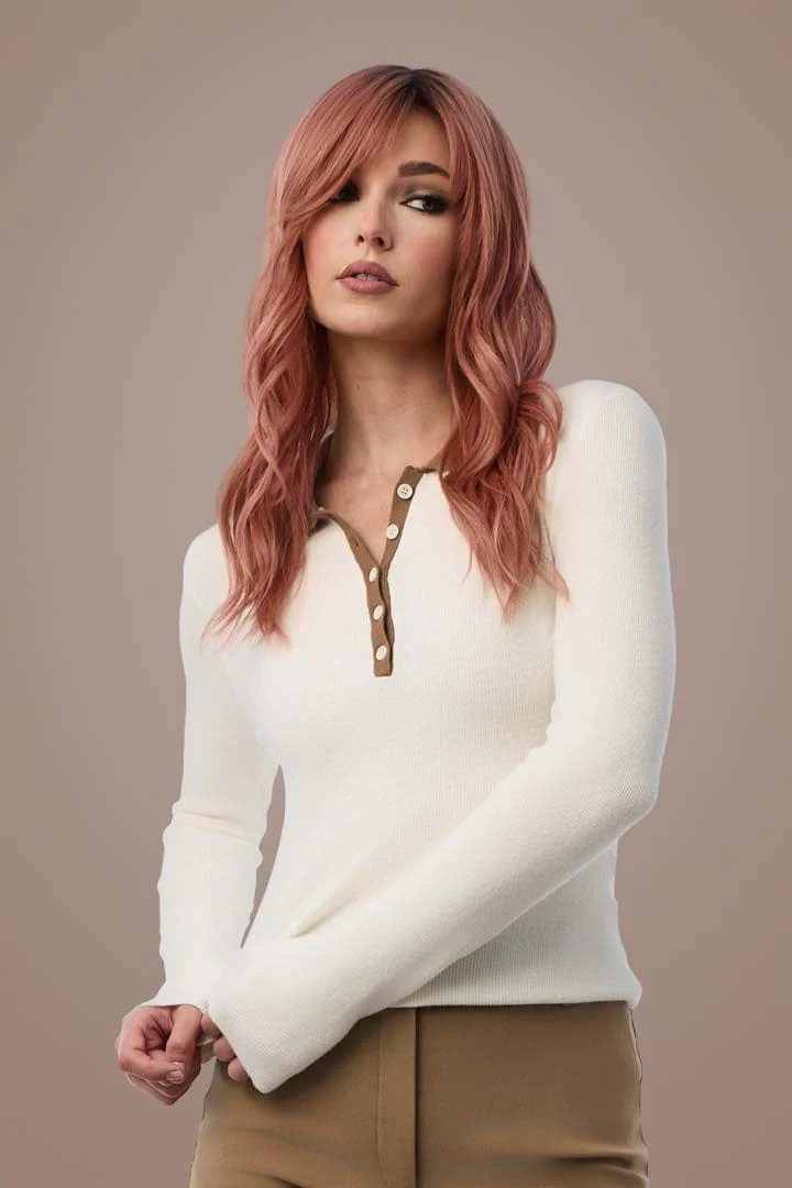 Posh Wavez by Rene of Paris | HF Synthetic Lace Front Wig | Mono Part - Image 12