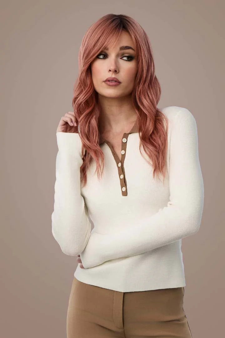 Posh Wavez by Rene of Paris | HF Synthetic Lace Front Wig | Mono Part - Image 13
