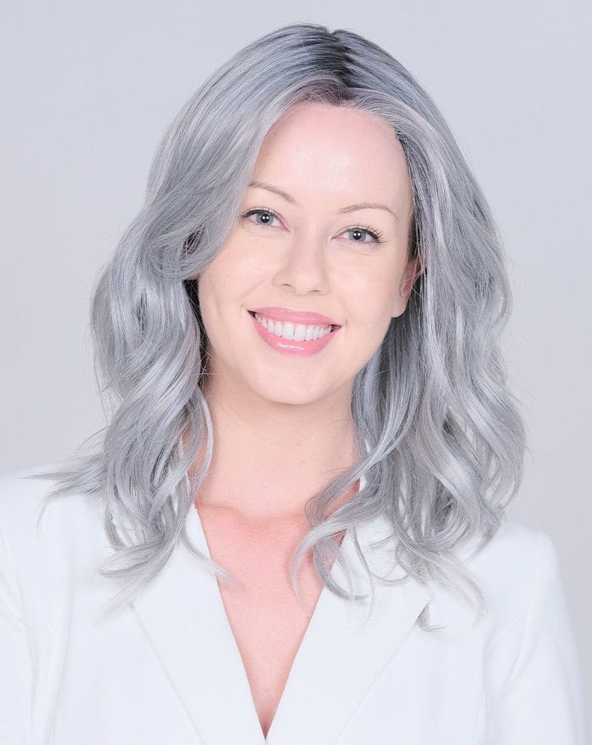 Peerless 18" E by Belle Tress | HF Synthetic Lace Front Wig | Mono Part - Image 4