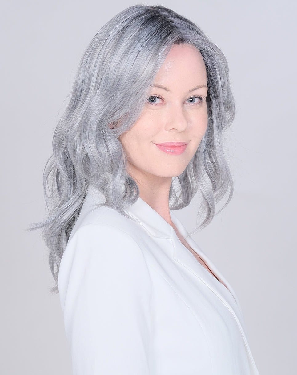 Peerless 18" E by Belle Tress | HF Synthetic Lace Front Wig | Mono Part - Image 5