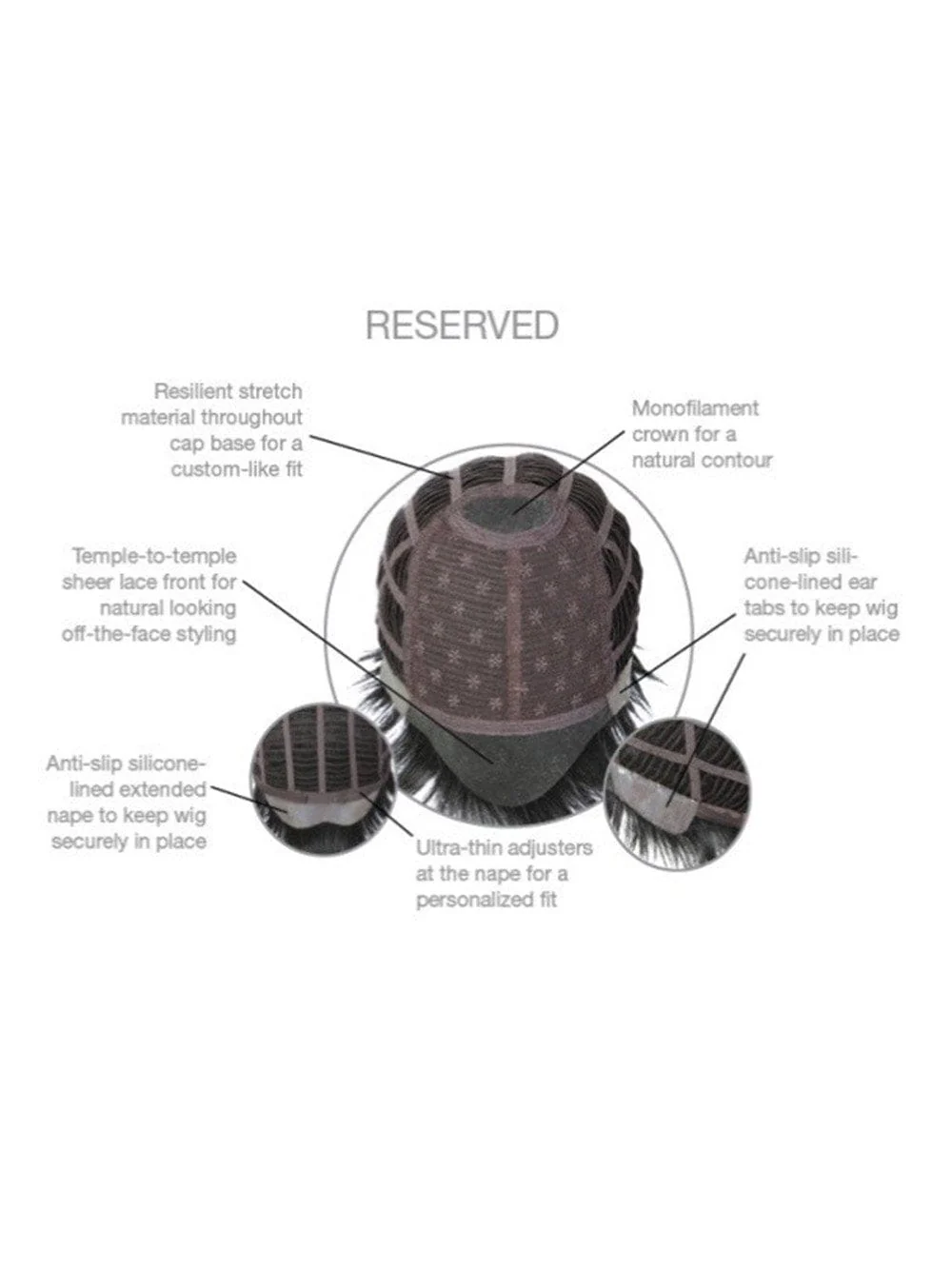 Reserved by HIM | Men's Synthetic Lace Front Wig | Mono Crown - Image 6