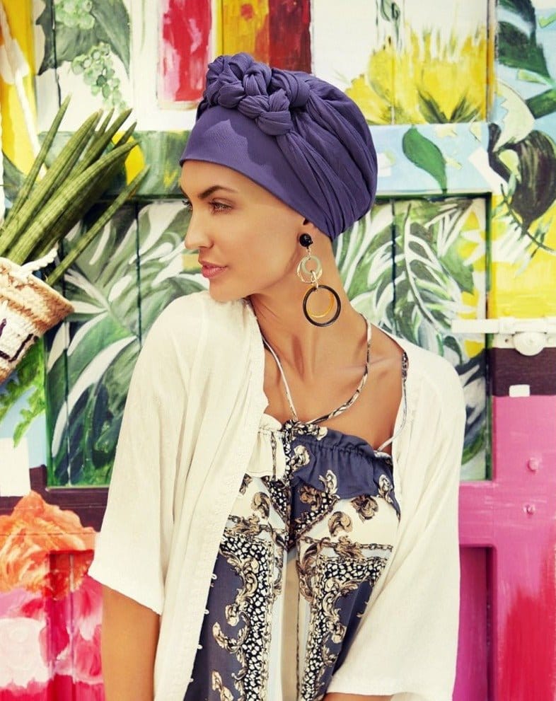 Sapphire Boho Turban by Christine Headwear - Image 3