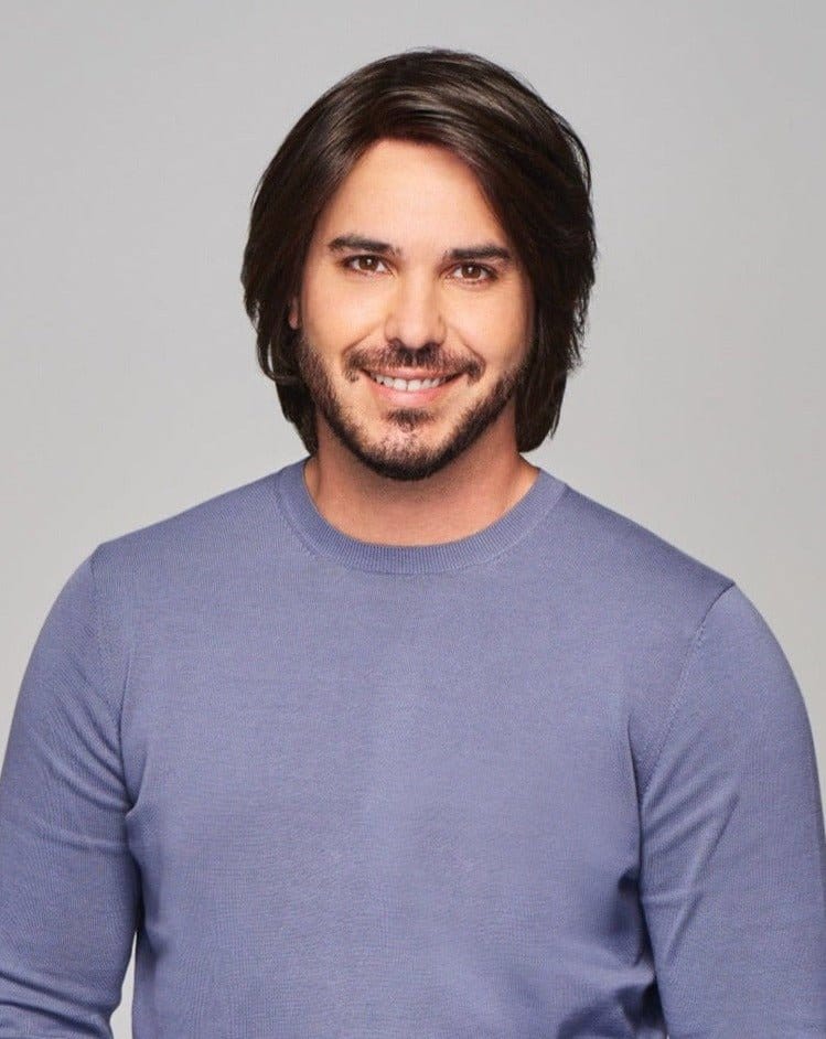 Sharp by HIM | Men's Human Hair / Synthetic Blend Wig | Hand Tied