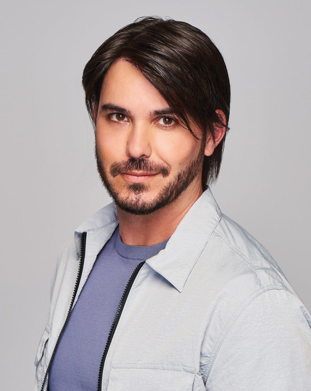 Sharp by HIM | Men's Human Hair / Synthetic Blend Wig | Hand Tied - Image 7