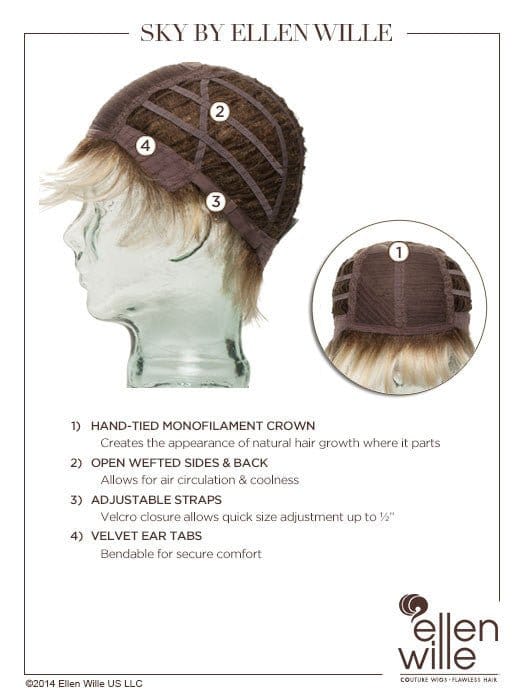 Sky by Ellen Wille | Synthetic Wig | Mono Crown - Image 16