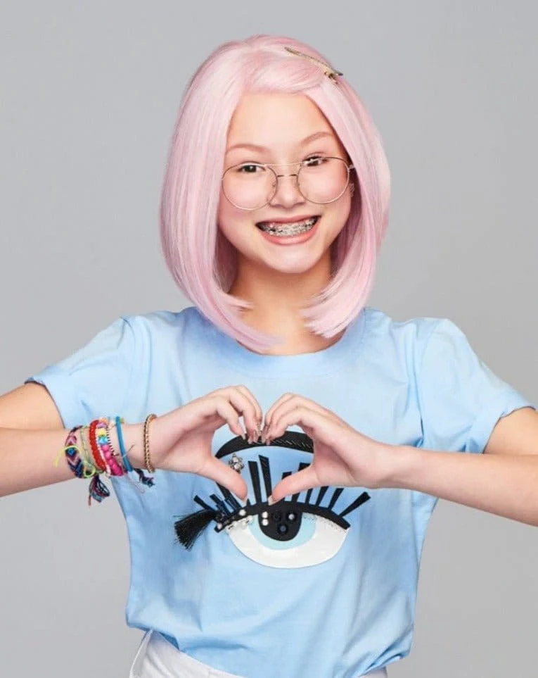 Sweetly Pink Ultra Petite by Hairdo | HF Synthetic Lace Front Wig | Mono Part - Image 2
