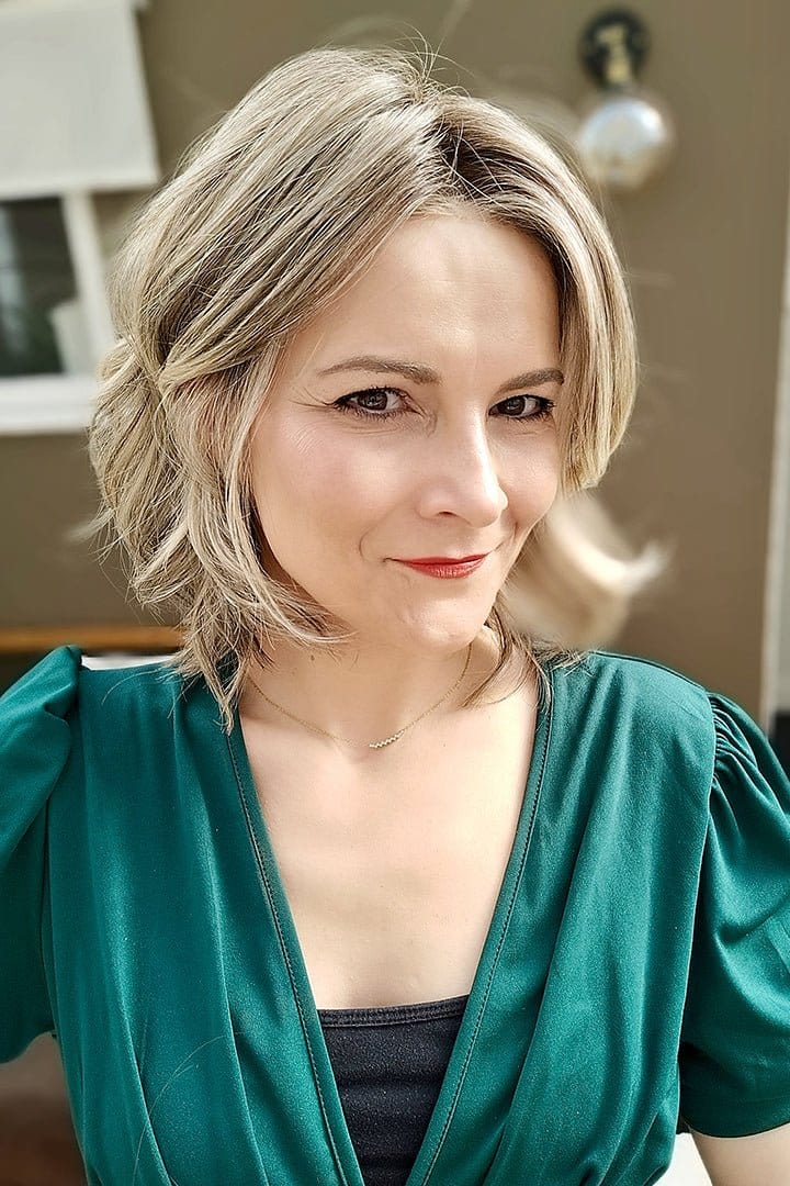 Teresa by Belle Tress | Heat Friendly Lace Front Synthetic Wig | Mono Top - Image 6