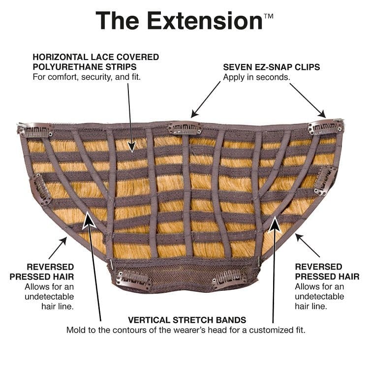 The Extension Hair Piece by TressAllure | Heat Friendly Synthetic Hair - Image 6
