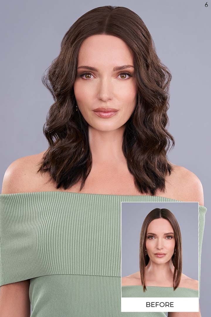 Top Trend Lace Wavy 14" by Jon Renau | HF Synthetic Hair Topper - Image 3